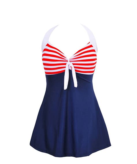 Buy Papaya Wear Vintage Sailor Swimsuit Two Piece