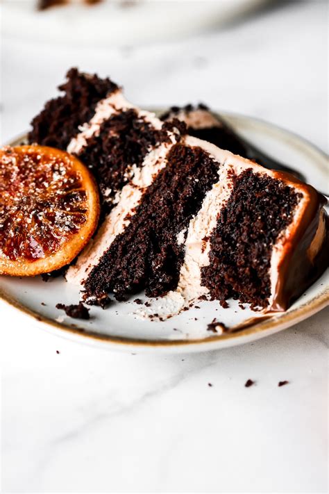 Dark Chocolate Blood Orange Cake Baran Bakery