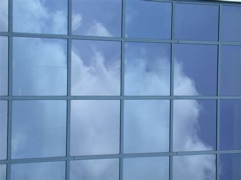 Glass Windows Building Clouds Sky Clouds Glass Window Sky