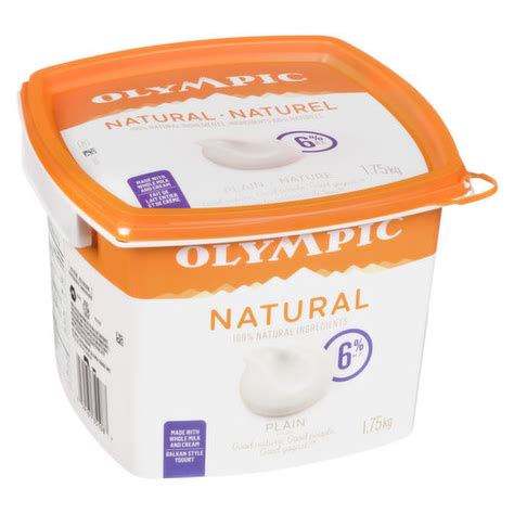Olympic Natural Yogurt 6 Mf Plain