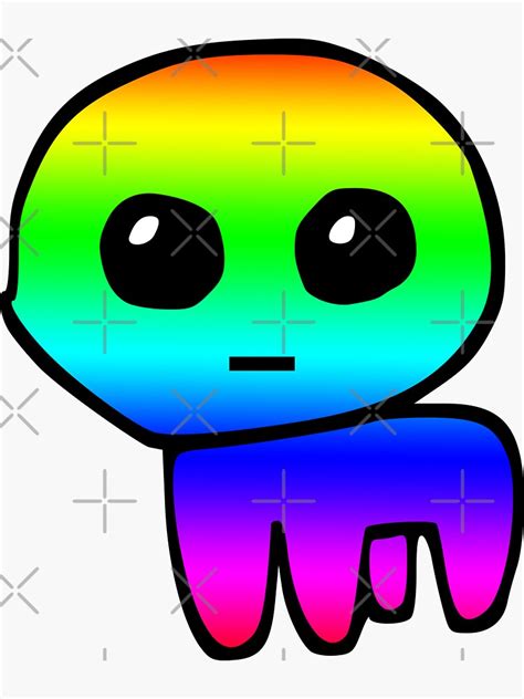 Tbh Creature Pride Autism Creature Rainbow Yippee Sticker For Sale