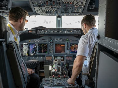 Two Pilots Sitting Inside Plane · Free Stock Photo