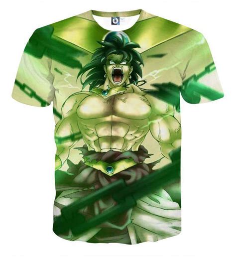 For the new incarnation of the character from the main dimension, see broly (dbs). T Shirt 3D All Over Dragon Ball Z Broly - L'Univers Otaku