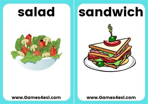 Food Flashcards Free Printable Printable Blog