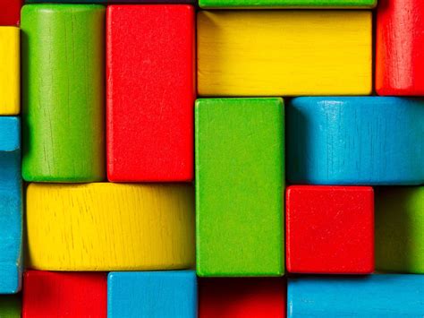 Colored Blocks Learn To Read Kids Learning Brain Games