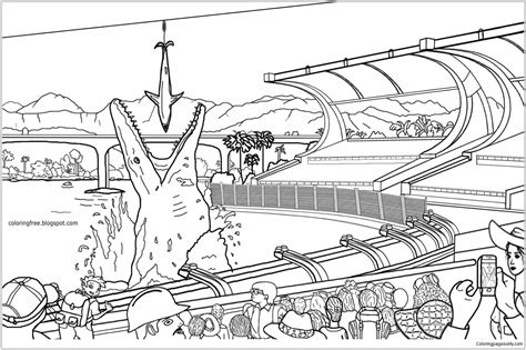 Jurassic World Camp Cretaceous Coloring Pages Lets Coloring Book