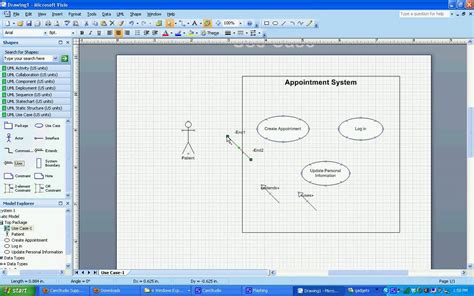 Uml Use Case Diagrams In Visio 2007 Youtube