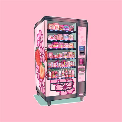jv ♡ on twitter 🌸 a vending machine with only pink snacks can you spot your fav snacks 🌸 💗