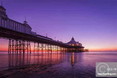 Sunrise At Eastbourne Pier Eastbourne Stock Photo