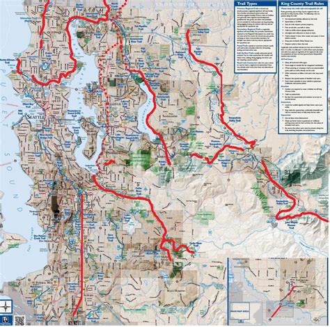 Vintage Washington Map Shows Todays Rails To Trail