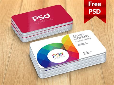 It's super easy to use and only takes a few minutes. Rounded Corner Business Card Mockup Free PSD Graphics ⋆ BestMockup.com 👍
