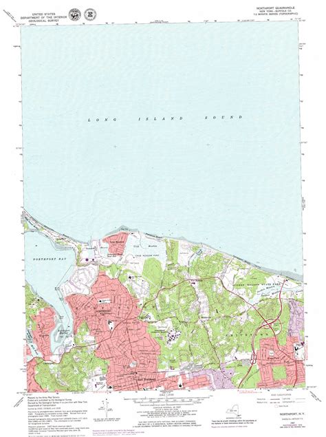 Northport Topographic Map 124000 Scale New York