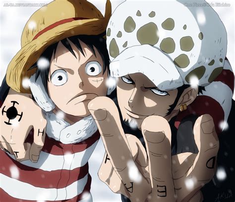 Law And Luffy By Ar Ua On Deviantart