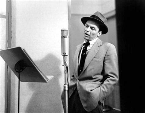 Frank Sinatra In A Recording Session In New York 1956 Photo By Herman