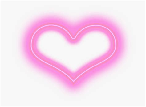 Pastel Pink Neon Aesthetic Heart Mambu Png