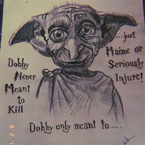 Bad Dobby Sketches Dobby Humanoid Sketch