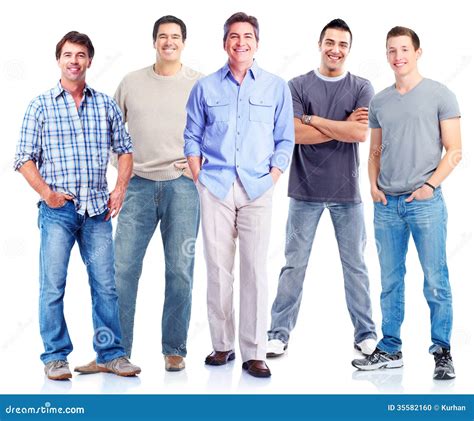 Group Of Men Stock Photo Image Of Young Handsome Smiling 35582160