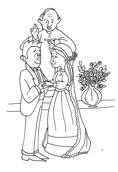 Dibujos Del Día Del Matrimonio Para Colorear Colorear Imágenes