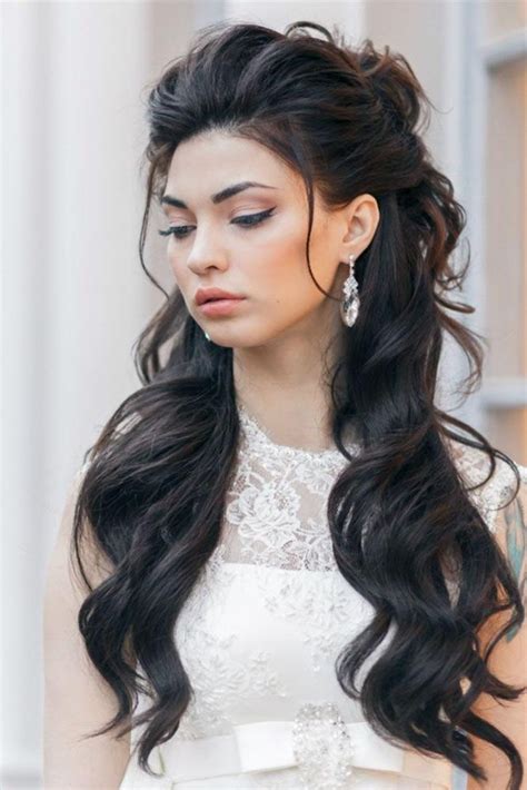 15 Inspirations Long Hairstyles Down For Wedding