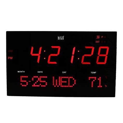 A Digital Clock With The Time Displayed On Its Display Panel Showing