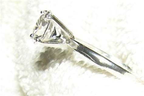 7mm White Sapphire Solitaire Engagement Ring Etsy