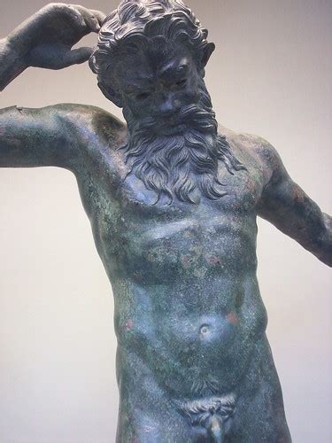 The Satyr Marsyas Detail Bronze Statue Of The Satyr Marsy Flickr