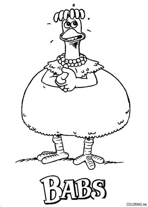 Maybe you would like to learn more about one of these? Coloring page : Chicken run Babs - Coloring.me