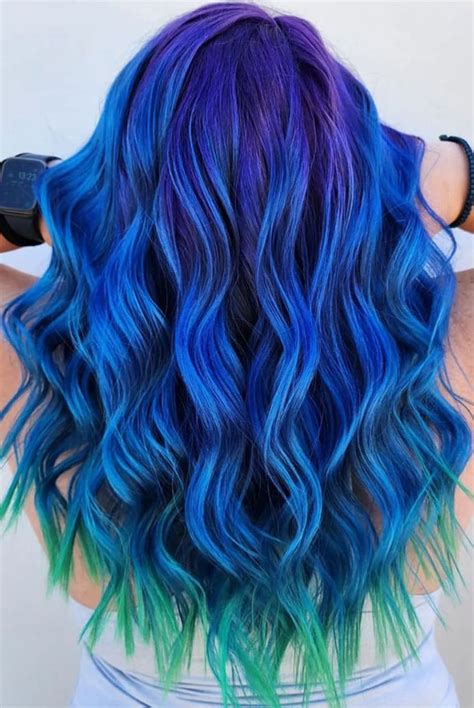 20 Unconventional Hair Color Ideas To Make A Statement Electric Blue