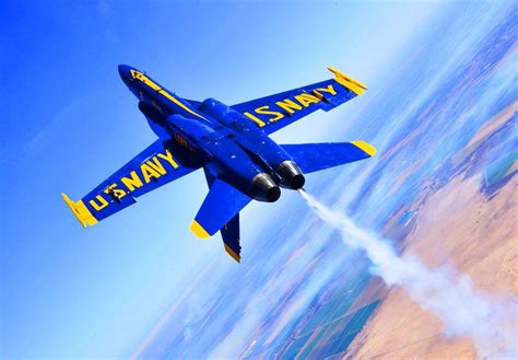 Blue Angels Co Practices Air Show Maneuvers During A Winter Training