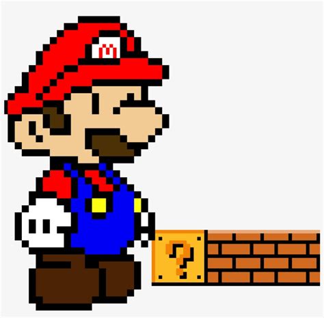 Download Mario And The Brick Walls Mario Pixel Art Transparent Png