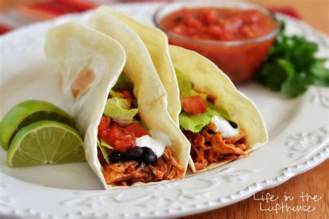 Nestle the chicken breast into the crock pot and spread the mixture over the breasts. Crock Pot Chicken Tacos