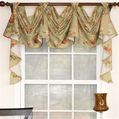 Valance Swag Curtains Elegant For Bedroom Atmosphere Ideas