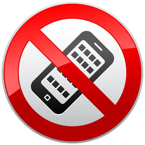 No Activated Mobile Phones Prohibition Sign Png Clipart