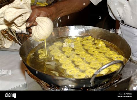 Hma79236 Indian Sweet Dish Jalebi Made By Frying Lentil Dough And