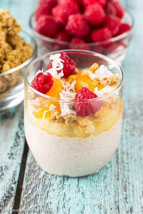 Pineapple Yogurt Parfaits Deliciously Sprinkled