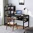 Tribesigns Computer Desk With 4 Tiers Shelves And Hutch Modern 58 Inch 