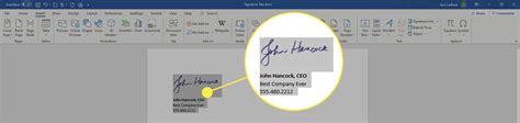 How To Sign In Ms Word Document Next Click Create Signature Then