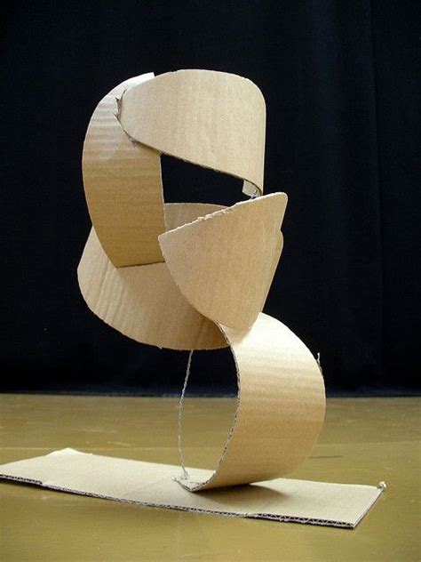 Cardboard Sculpture Cardboard Sculpture Abstract Sculpture