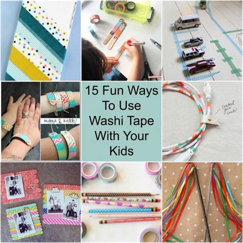 15 Kid Friendly Crafts Using Washi Tape Home And Garden