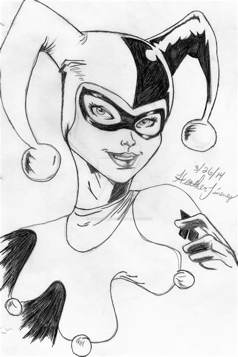 Harley Quinn Sketch By Harleymoon92 On Deviantart