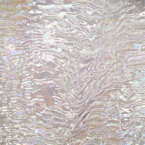 Kokomo Clear Ripple Iridized Stained Glass Sheets Textured