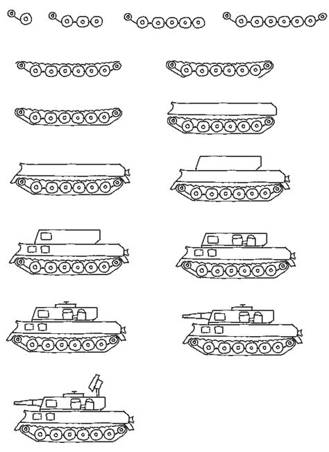 First, as usual, we'll start with the main parts of the and now our fighter is ready! tank printable drawing lesson | Tank drawing, Nature art ...