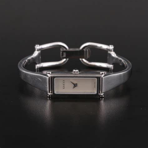 Gucci 1500l Horsebit Stainless Steel Quartz Wristwatch Ebth
