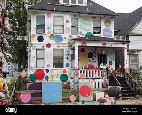 Heidelberg Street Art Project In Detroit Stock Photo Alamy