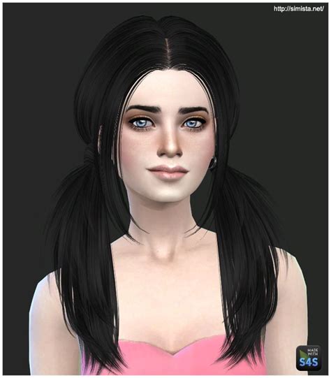 Simista Butterfly 068 Hairstyle Retextured Sims 4 Hairs Sims Hair