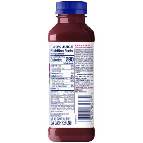 Naked Berry Veggie Flavored Juice Smoothie Blend Drink 15 2 Fl Oz
