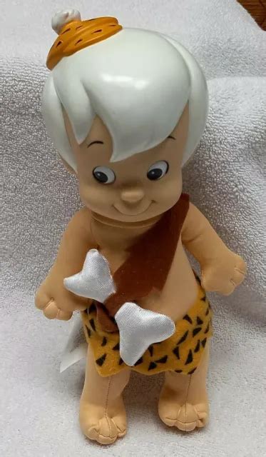 Vintage The Flintstones 1994 Bam Bam 10 Doll Plastic Head Hanna