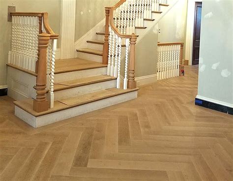Herringbone, Chevron Wood Floors - Unfinished, Prefinished
