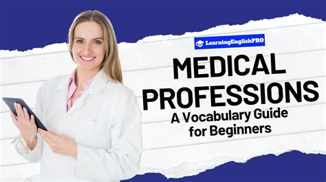 👨🏻‍⚕️ Medical Professionals Types Vocabulary Guide For Beginners Medicalprofessionals