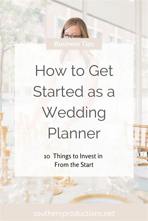5 how do you start your wedding photography business? How to Get Started as a Wedding Planner : Southern Productions